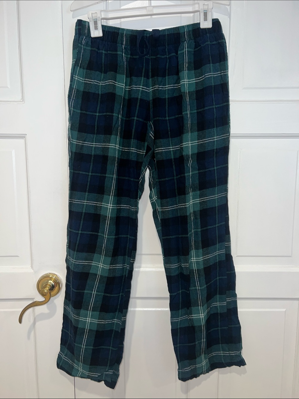 Old Navy Navy and Green Plaid Women's Pajama Pants
